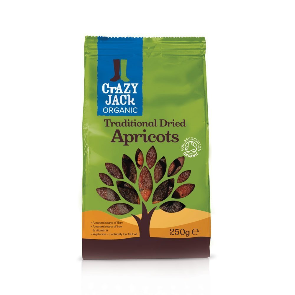 Organic Soft Dried Apricots 250g - Healthy Snack for Hiking & Kids Lunch