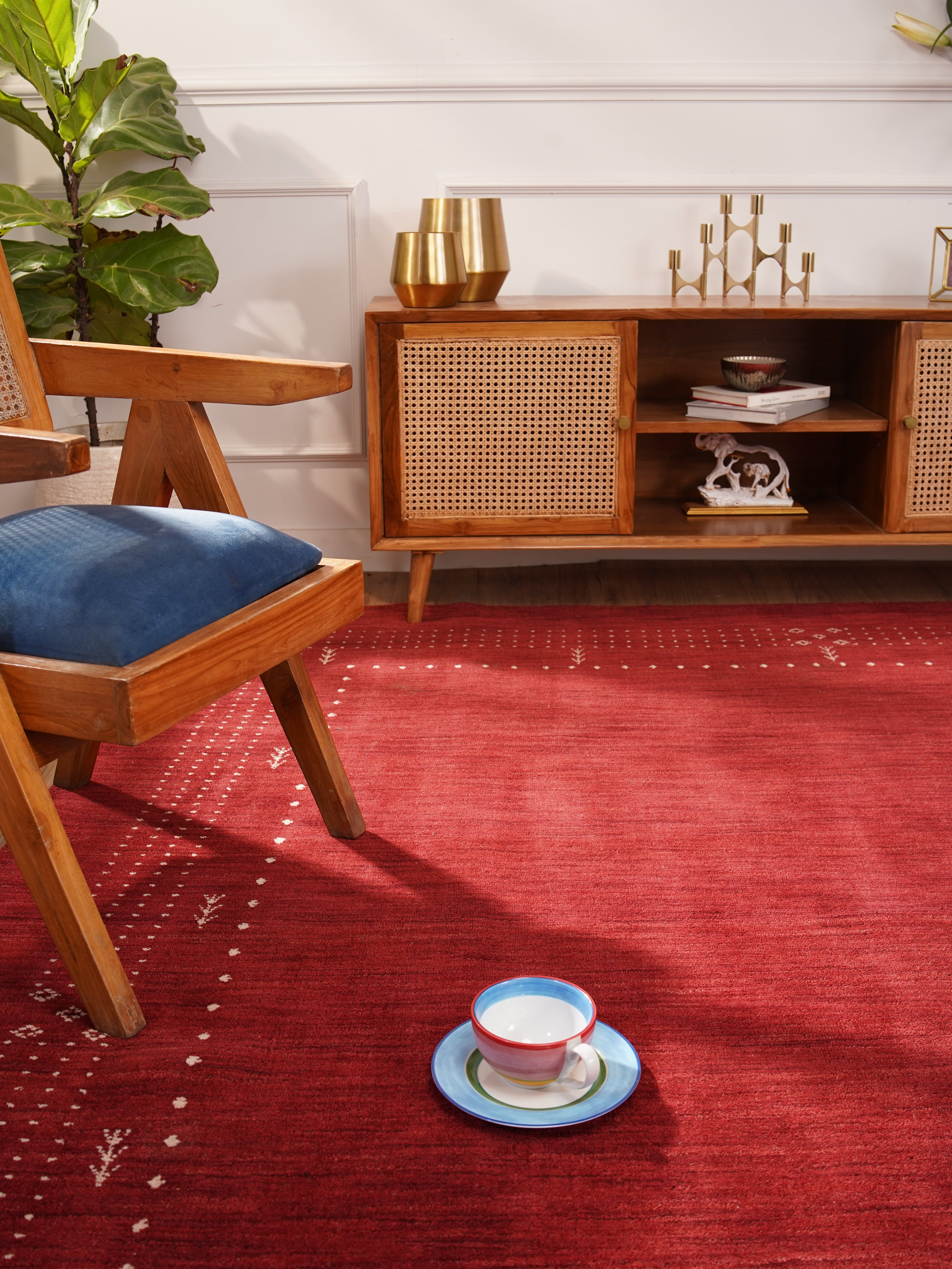 Genoa Premium Hand Knotted Wool Rug - Soft & Durable Area Rug for Living Room, Bedroom, Dining Room - Traditional Persian Style Home Decor