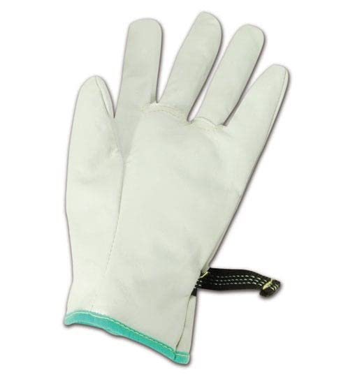 MAGID PowerMaster 12501PS Leather Linesmen Work Gloves - 6 Pairs, 9.5