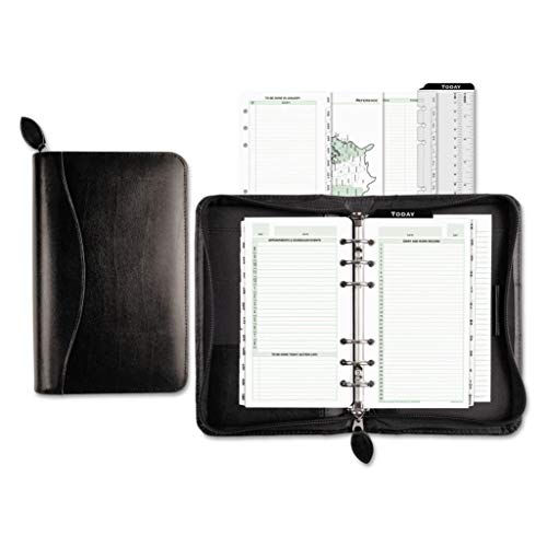 DTM41746 - Black Recycled Ring Bound Organizer Starter Set by Day-Timer - Eco-Friendly Planner for Daily Scheduling, Time Management & Productivity - Perfect for Office, School & Home Use