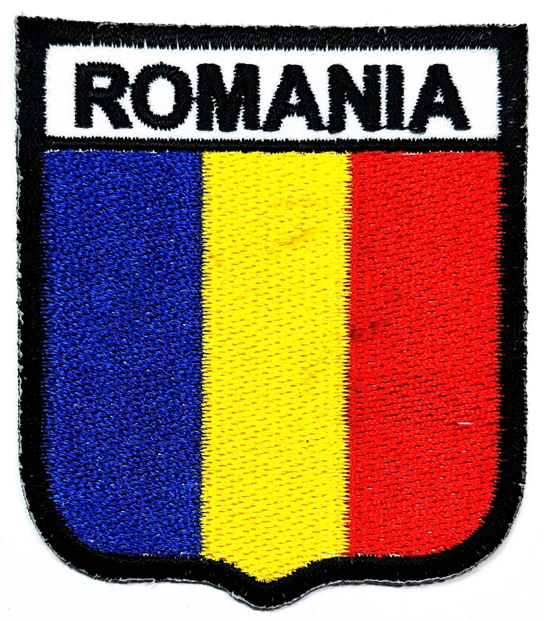 Romania Flag Patch - Iron On or Sew Applique Embroidered Patch for Military Uniform, Costume, Craft Sewing & Repair - National Country Emblem Decorative Embroidery (07) - Perfect for Patriotic Events, DIY Projects & Uniform Customization