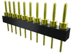 TS-107-T-A-1 7-Position 2.54mm Pitch Unshrouded Header Connector, Solder Through-Hole, 50-Piece Tube - Perfect for PCB Prototyping and DIY Electronics Projects