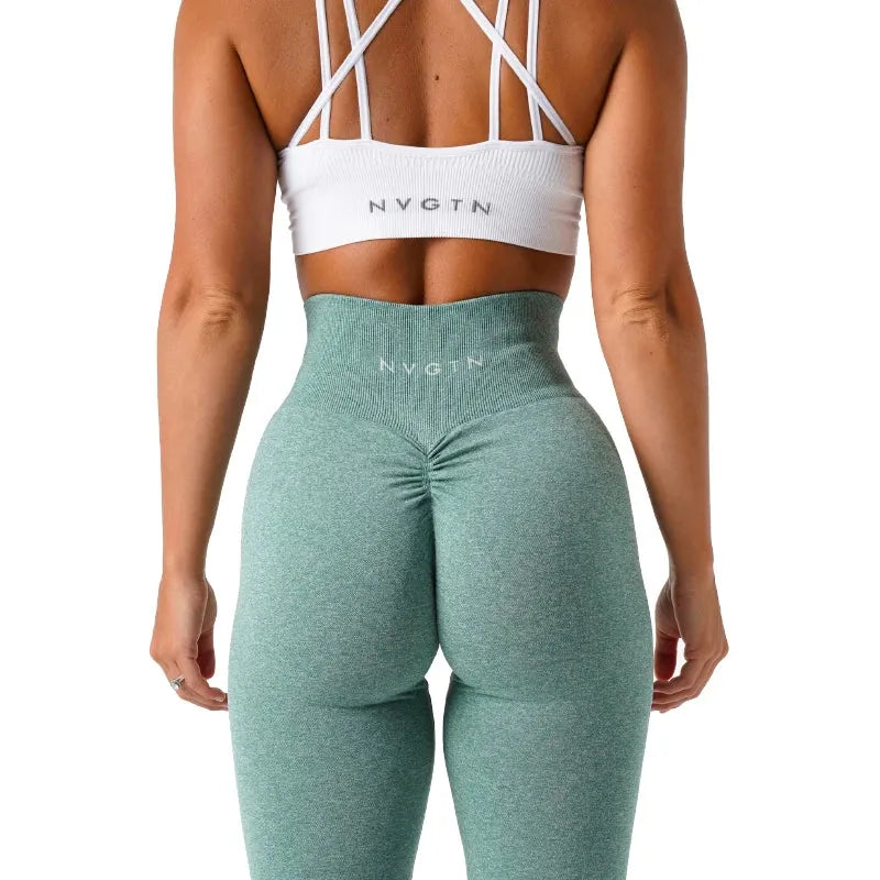 NVGTN Speckled Scrunch Seamless Leggings for Women - Soft High-Waisted Workout Tights, Yoga Pants & Gym Wear | Perfect for Fitness, Running, Pilates & Lounge Wear