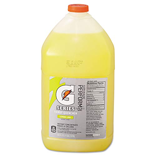 Gatorade Lemon-Lime Liquid Concentrate Sports Drink - 1 Gallon Jug (4/Carton) - Hydration for Athletes, Workouts & Outdoor Activities