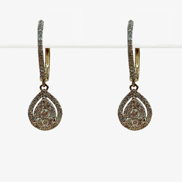 14K Yellow Gold Diamond Stud Earrings for Women - Elegant & Timeless Jewelry Gift for Wedding, Anniversary & Special Occasions