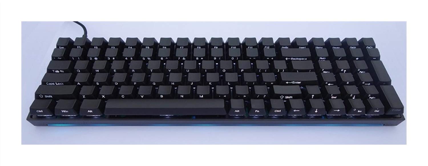 Black ABS Lasered Side-lit Shine Through Keycaps for 61/87/96/108 Key Mechanical Keyboards - Compatible with Cherry MX Switches (ISO Layout) - Perfect for Gaming, Typing & Custom Keyboard Builds