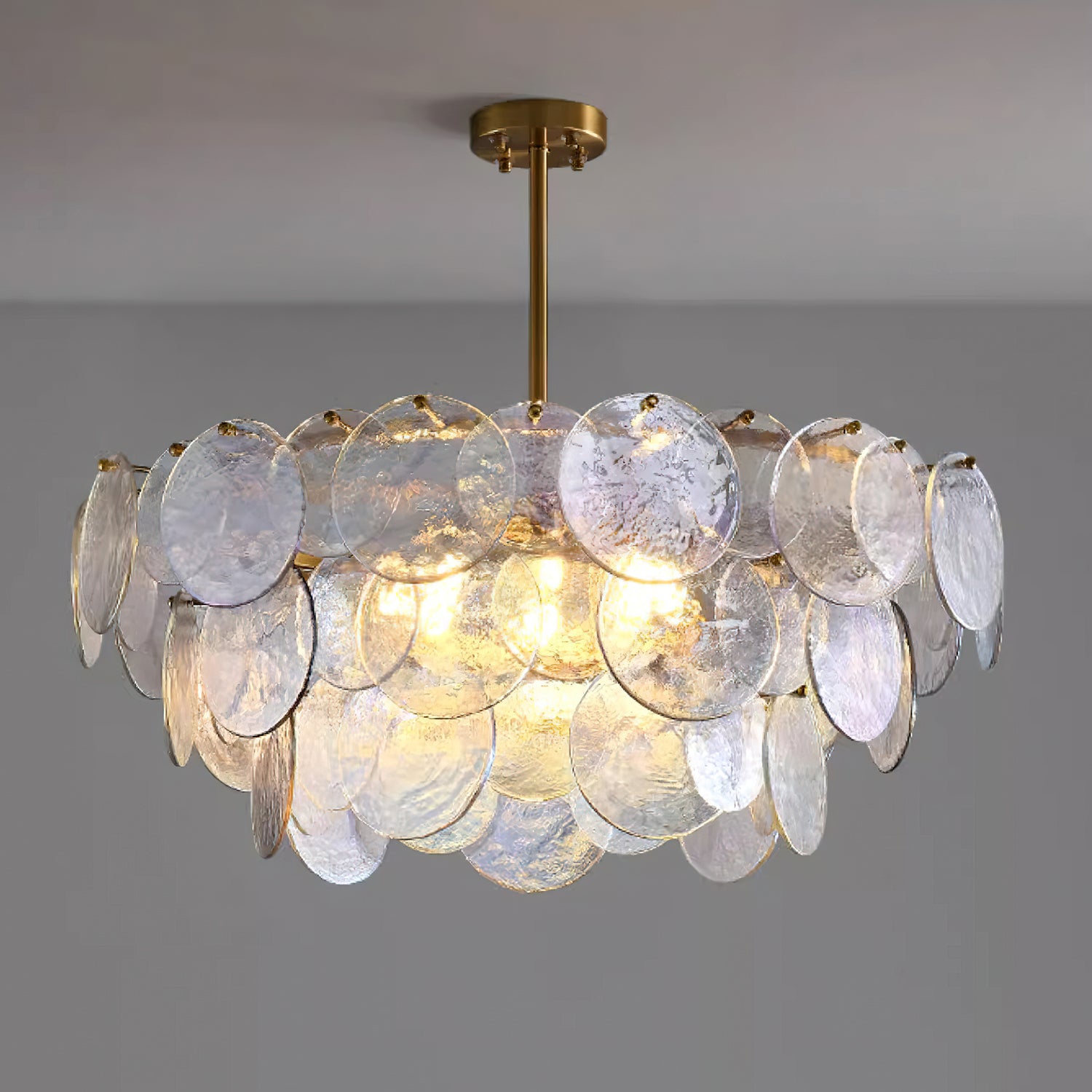 Elegant Ariel Crystal Chandelier - Modern Ceiling Light Fixture for Dining Room, Living Room & Bedroom Decor