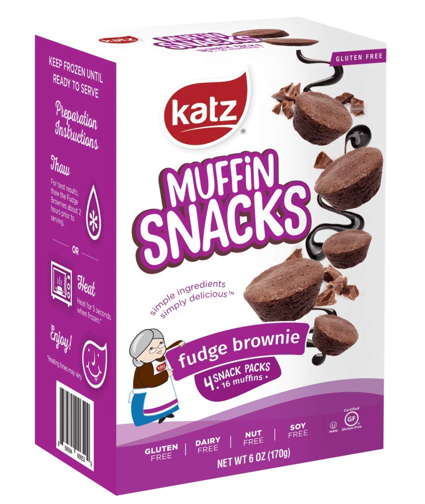 Katz Gluten Free Muffin Snack Variety Pack - 12 Muffins (3 Packs of 4) | Dairy Free, Nut Free, Soy Free, Kosher Certified | Perfect for School Lunches, Office Snacks & On-the-Go Breakfast
