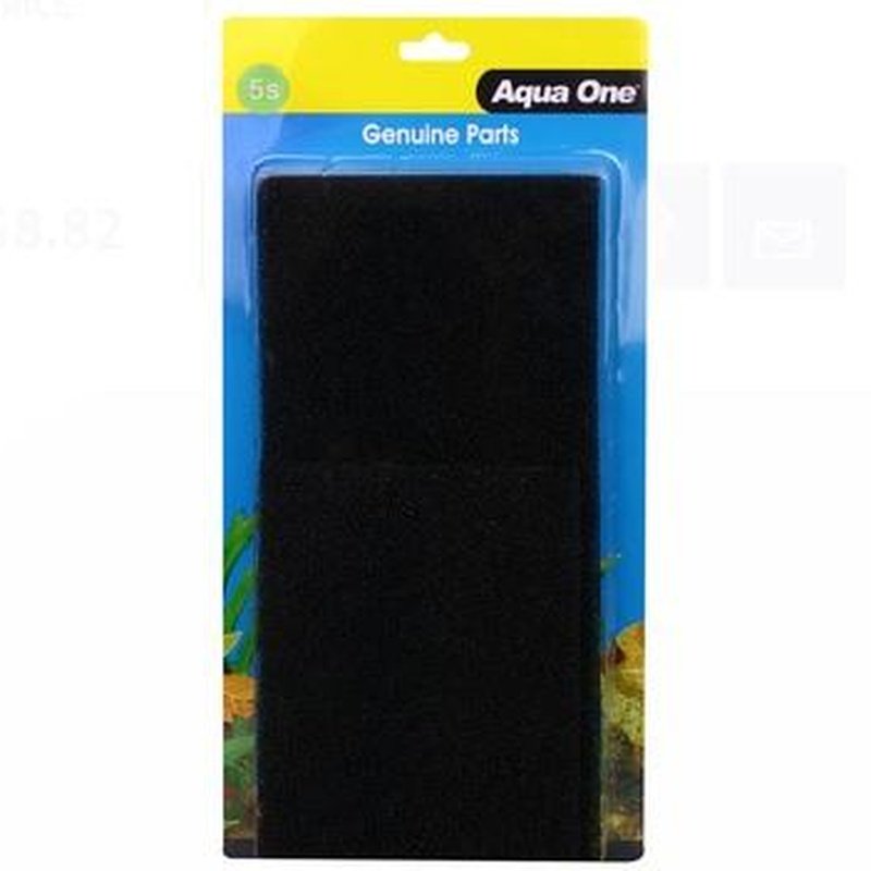 Aqua One Sponge Filter Media 3-Piece Set for AquaStyle 980/T (25005s) - Ideal for Aquarium Filtration and Fish Tank Maintenance