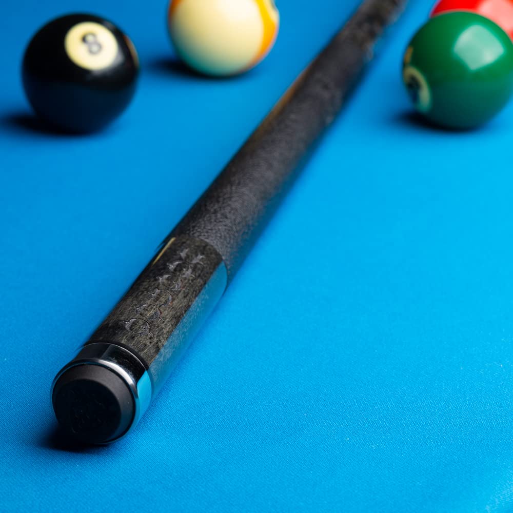 VOODOO Billiards Pool Cue Stick - 21oz Grey Spiderweb Design - Professional Billiard Accessory for Home Game Rooms & Bars