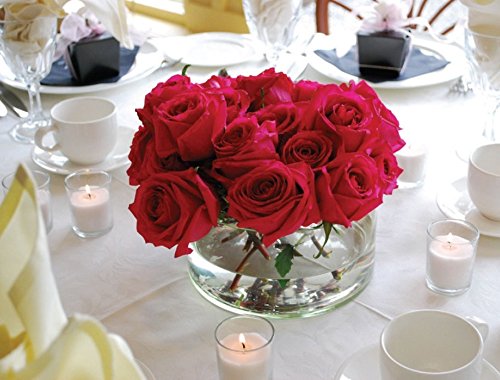 2 Inch Round Filled Glass Poured Votive Candles - Set of 75 White Long-Lasting 10 Hour Candles for Wedding, Restaurant, Spa, Home Decor & Romantic Ambiance