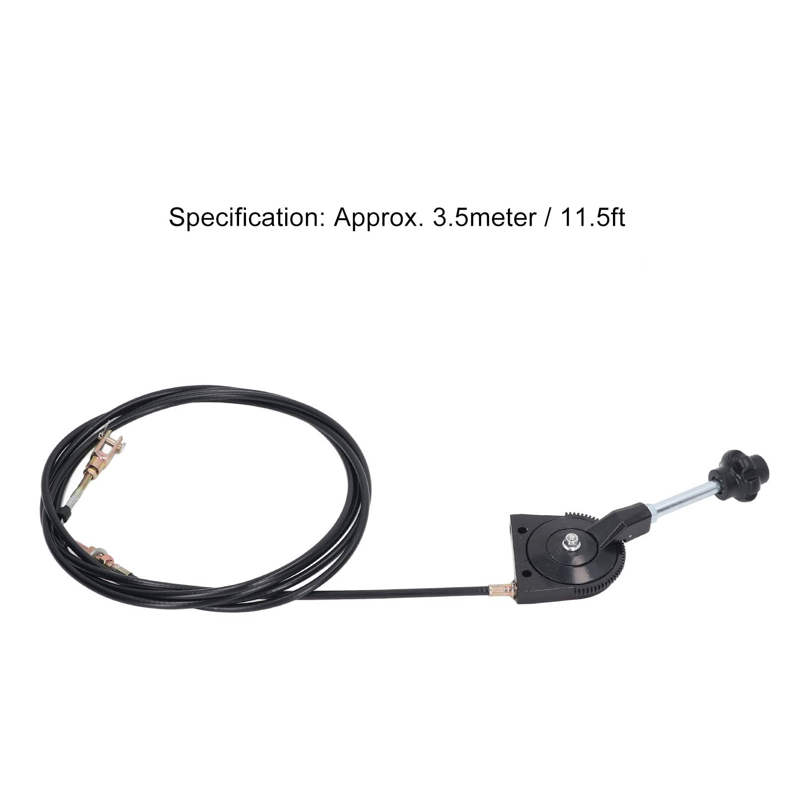 Heavy Duty Excavator Throttle Control Cable - 3.5m Stainless Steel Manual Throttle Cable for Construction Equipment, Excavators & Concrete Mixers | Durable Replacement Part for Precise Engine Speed Control in Tough Job Sites