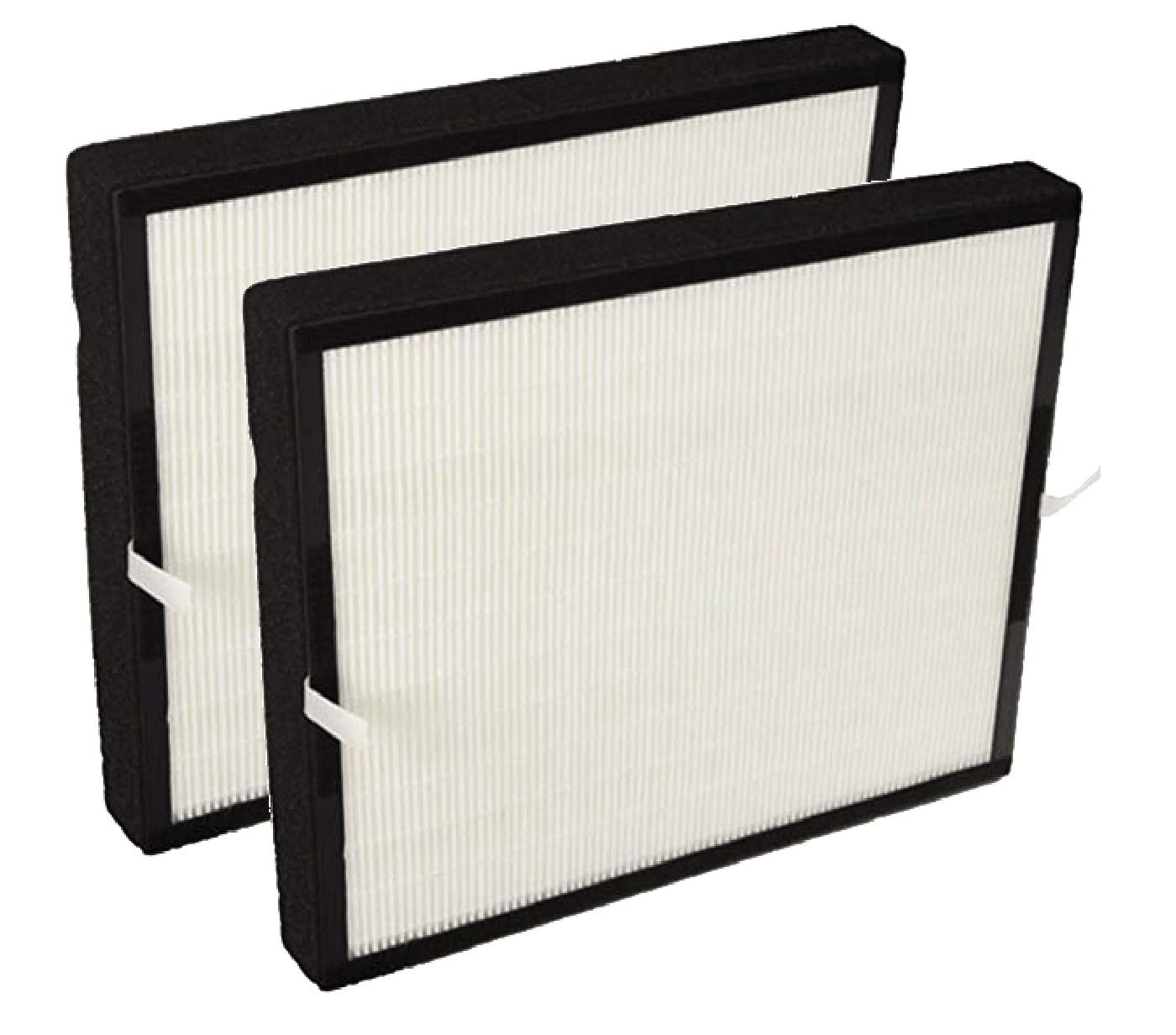 Nispira True HEPA Activated Carbon Air Filter Replacement Set (2 Pack) - Compatible with A350 & A375 Air Purifiers, Alternative to BF25A - Improves Indoor Air Quality for Allergies & Pet Owners