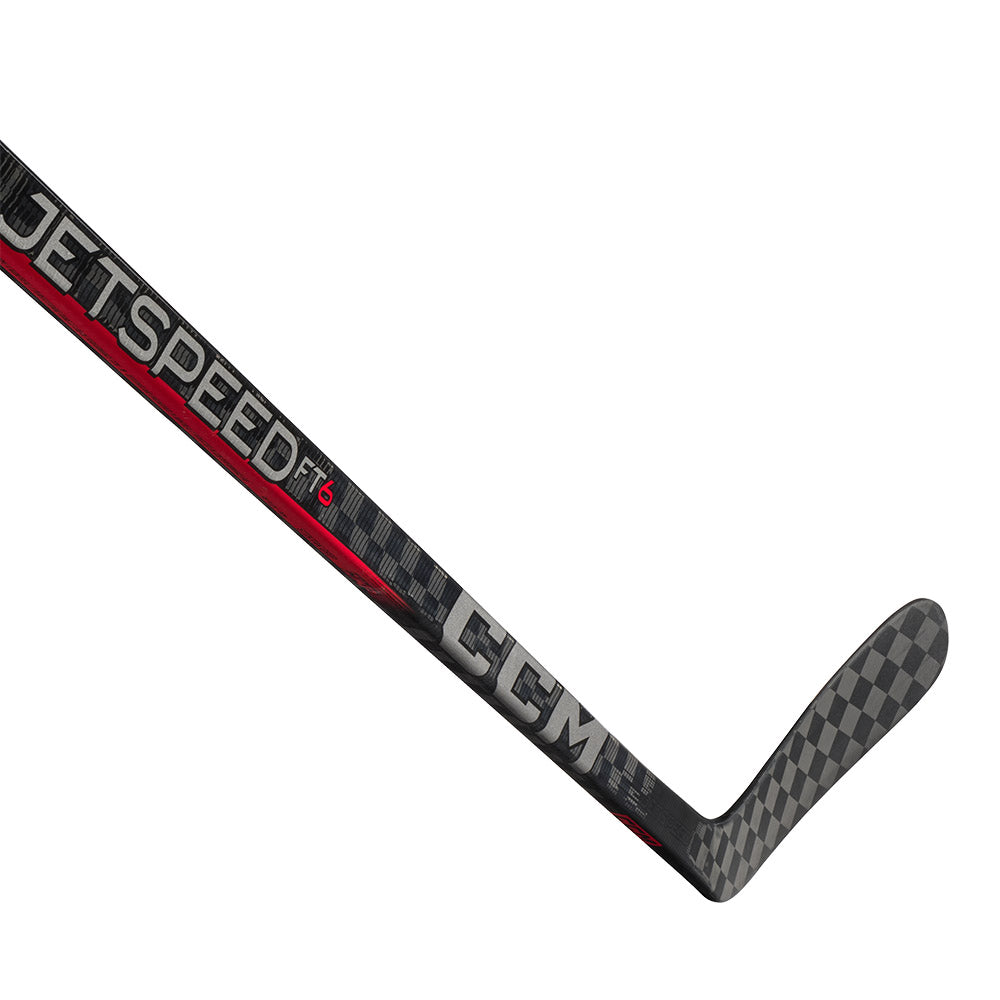CCM Jetspeed FT6 Intermediate Ice Hockey Stick - Lightweight Carbon Fiber Hockey Stick for Youth & Adult Players - Perfect for Practice, Training & Competitive Games