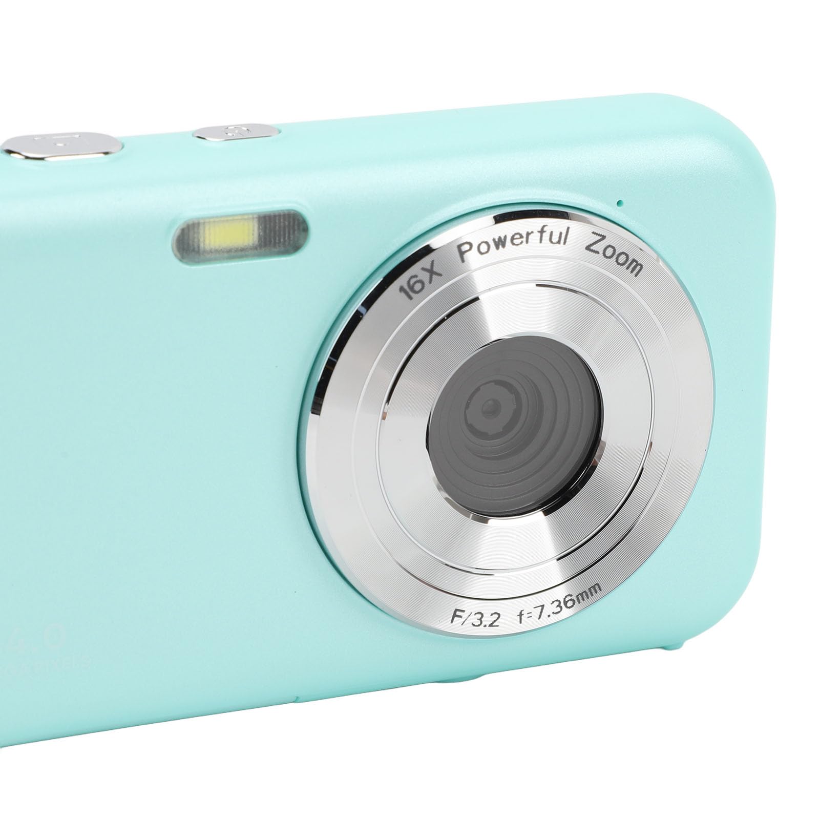 1080P FHD Digital Camera with 16X Zoom, 2.4inch LCD Screen & 44MP - Compact Point and Shoot Camera for Vlogging, Teens, Students & Beginners (Green) - Perfect for Travel, YouTube Videos & Everyday Photography