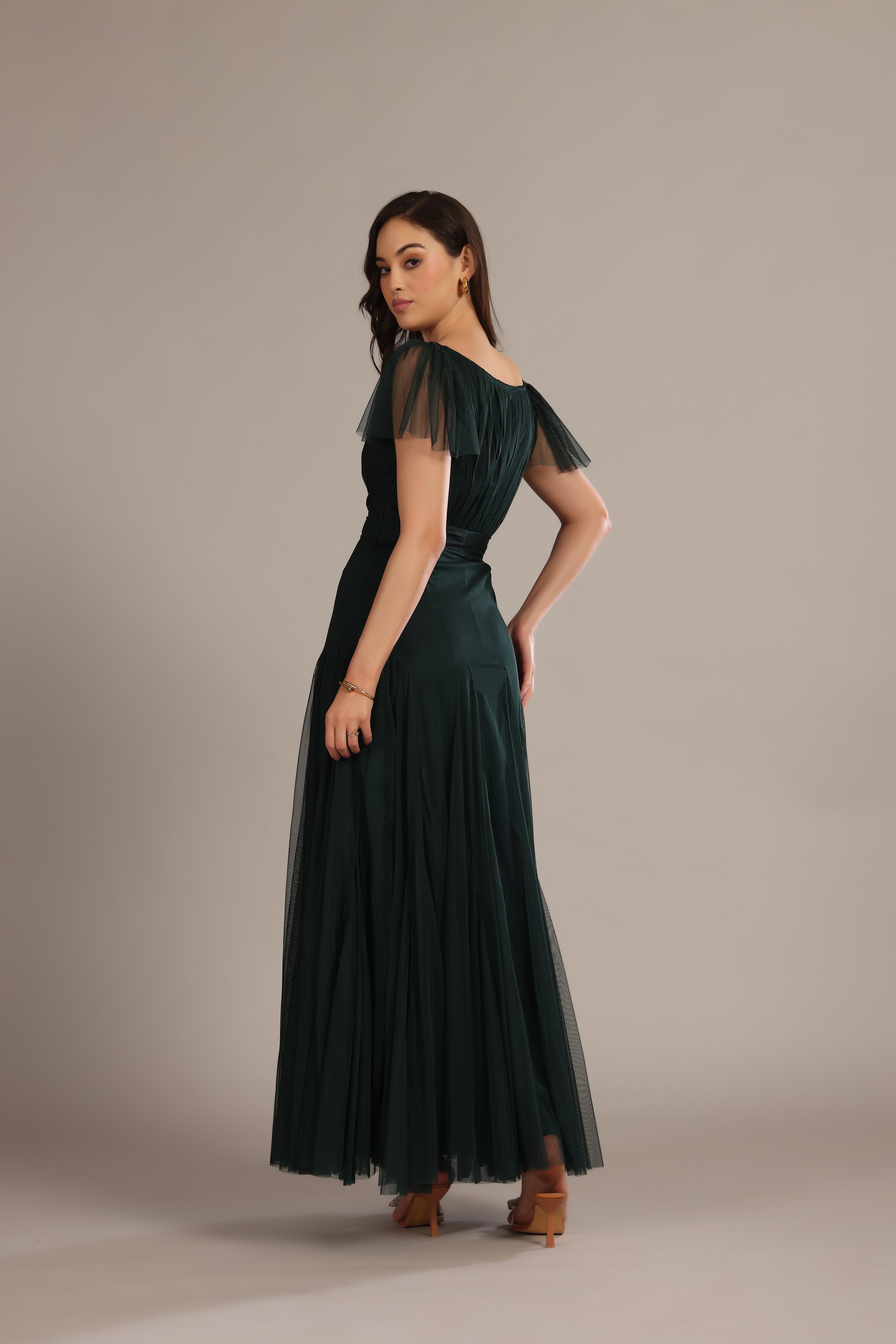 Gally Maxi Dress in Emerald Green - Elegant Long Flowy Summer Dress for Women | Perfect for Beach Vacations, Weddings & Date Nights