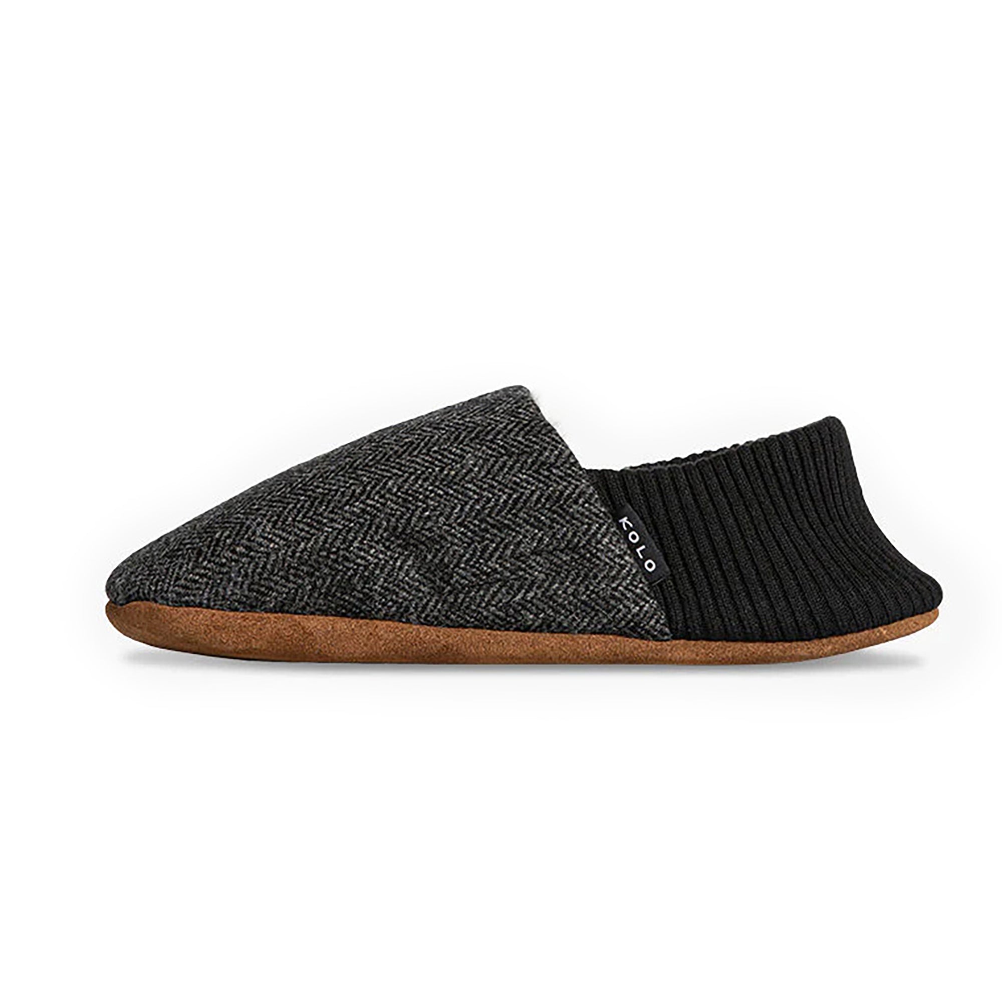 Finn Tweed House Shoes - Warm Fur Lined Indoor Slippers for Men & Women - Cozy Home Comfort for Winter & Relaxation