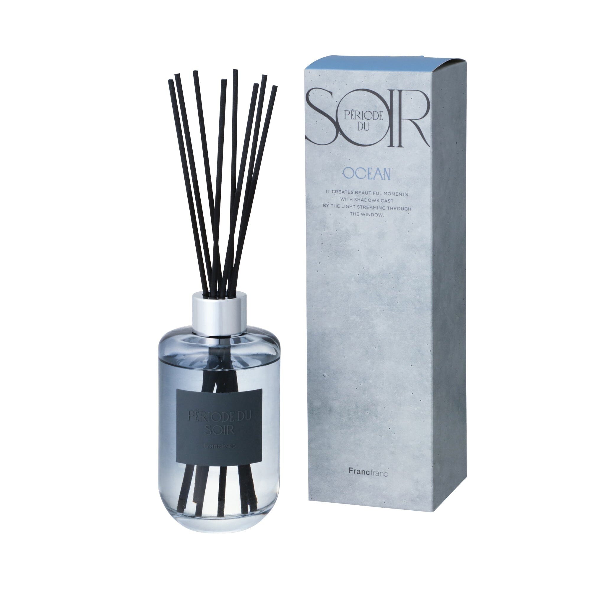 Du Soir Fragrance Diffuser Blue (Ocean Scent) - Premium Home Aromatherapy Essential Oil Diffuser for Living Room, Bedroom & Office Relaxation