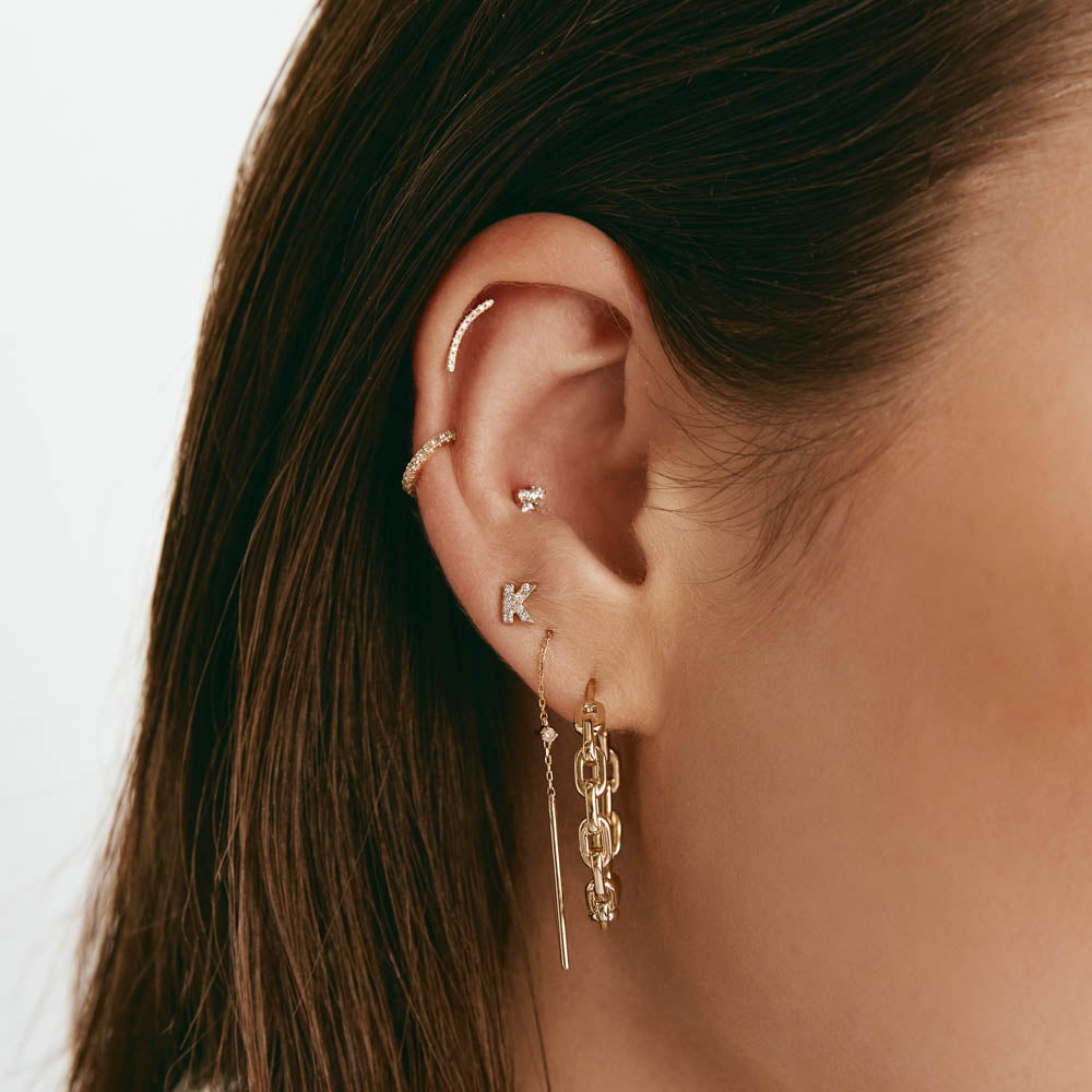 Gold Chain Link Hoop Earrings for Women - Trendy Dainty Jewelry for Everyday Wear & Special Occasions