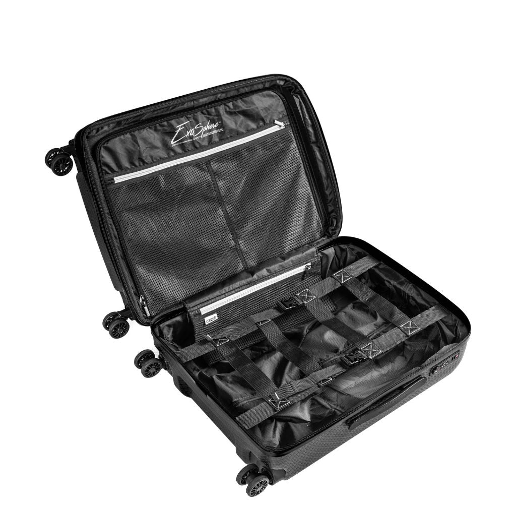 Epic GTO 5.0 3-Piece Hardside Luggage Set - Frozen Black | Premium Spinner Suitcase for Travel, Business Trips & Vacations | Durable Lightweight Carry-On & Checked Bags