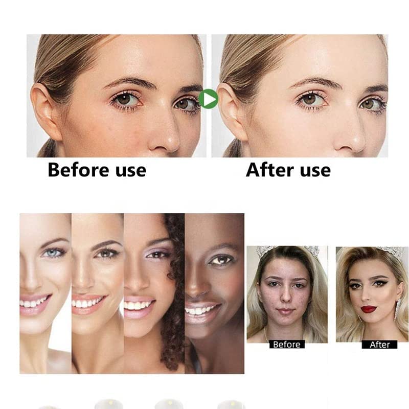 3 in 1 Air Cushion BB & CC Cream Foundation with SPF - Lightweight, Full Coverage Makeup for Women & Girls - Perfect for Daily Wear, Travel & On-the-Go Touch Ups