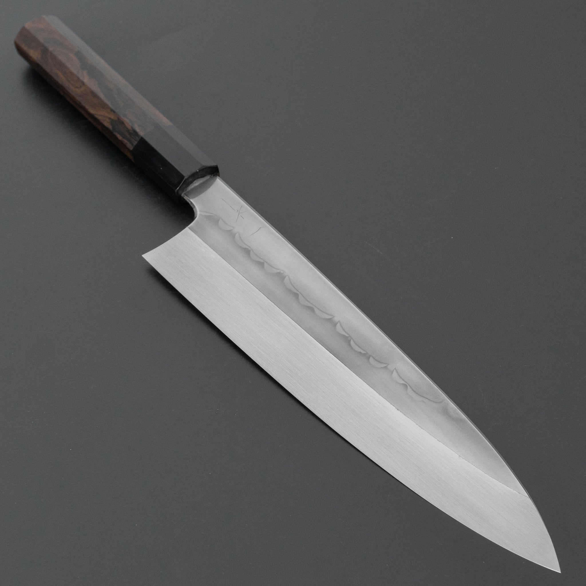 Hitohira Togashi White #1 Sanbonsugi Mizu Honyaki Gyuto 240mm Japanese Chef Knife - Ziricote Wood Handle with Saya (#121) - Perfect for Sushi, Sashimi & Precision Cutting