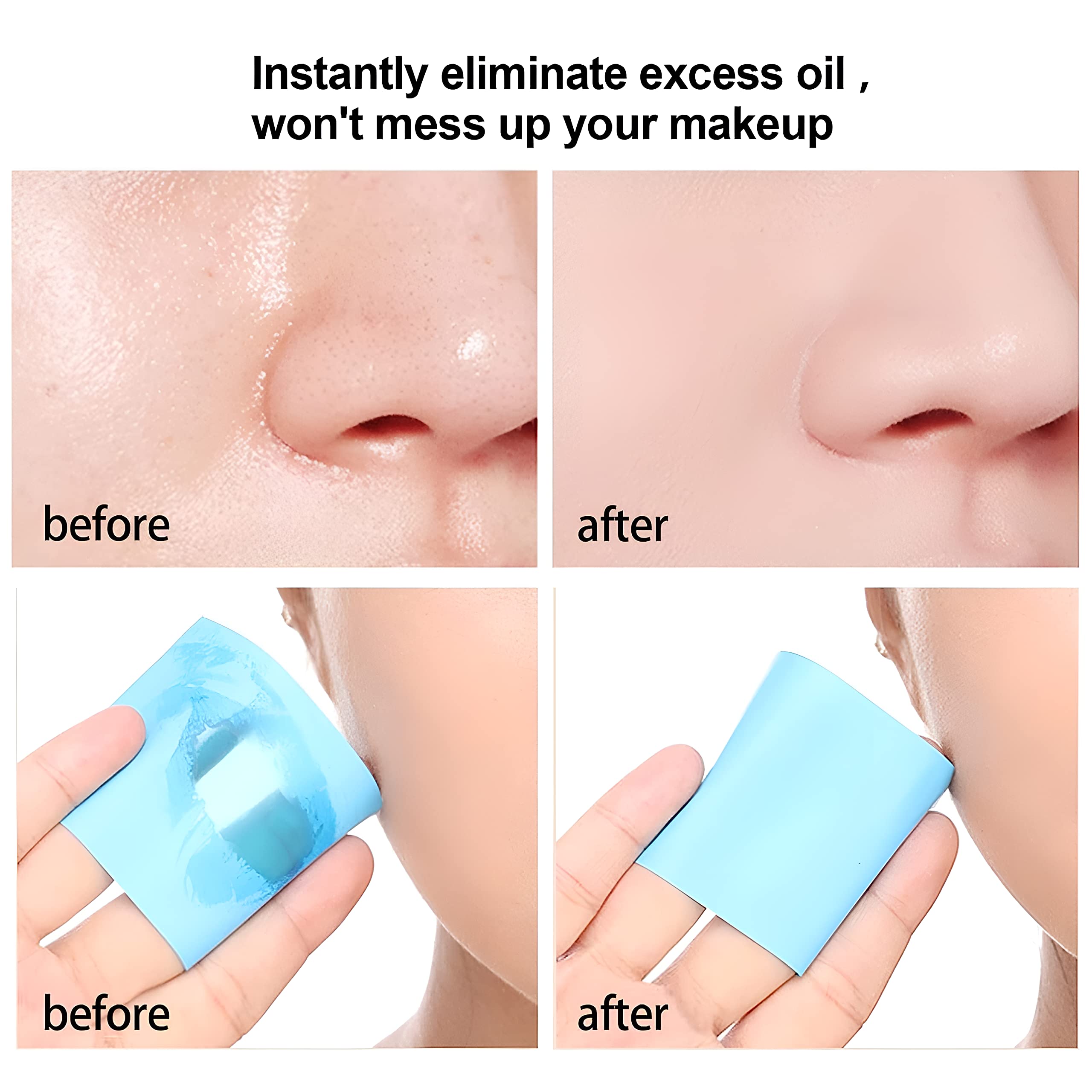 Volcanic Stone Face Roller for Oily Skin - Reusable Oil Absorbing Roller | Makeup Friendly Oil Control Skincare Tool | Black | Perfect for On-the-Go Shine Control & Touch-Ups