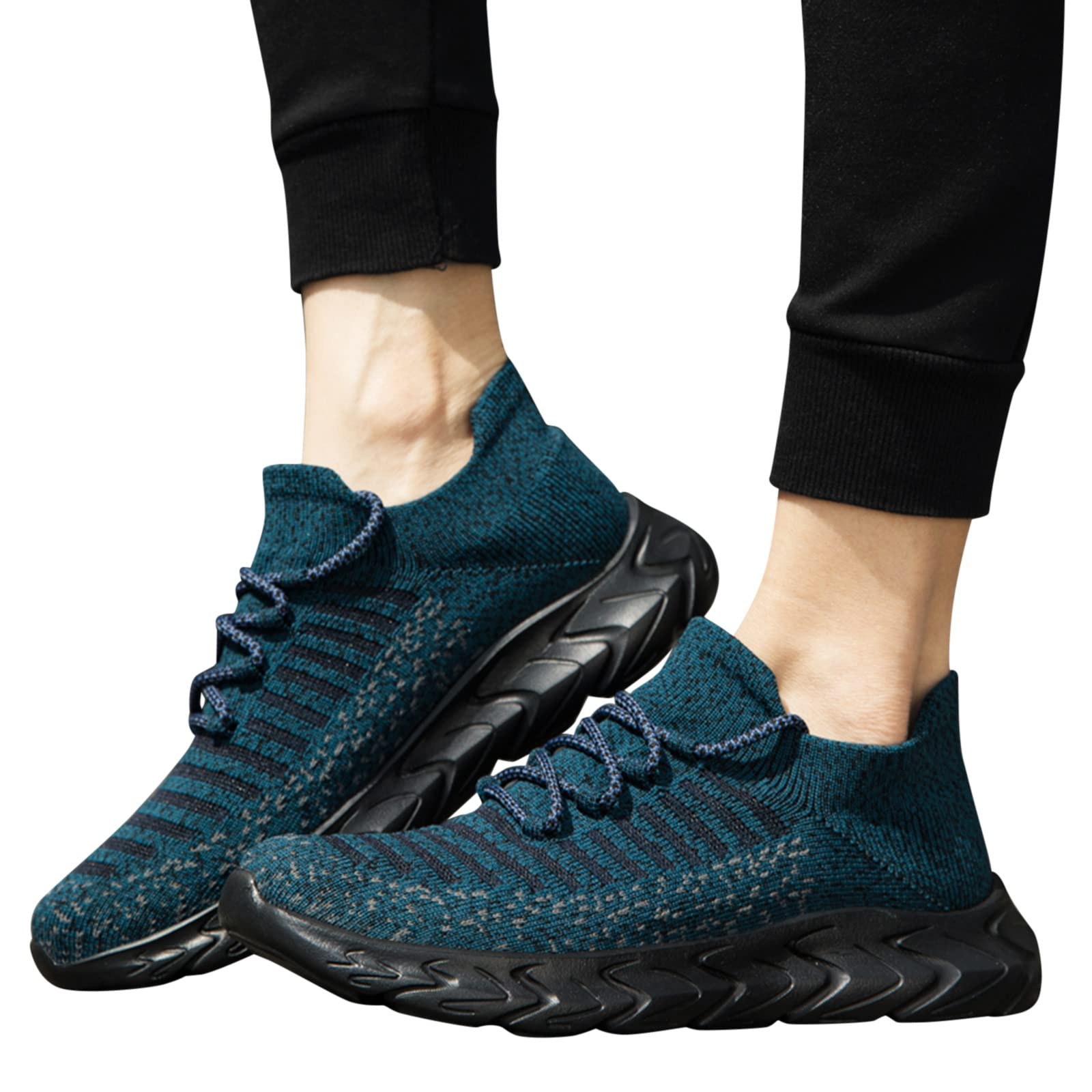 **Women's & Men's Wide Width Running Shoes - Breathable Mesh Sneakers for Jogging, Walking & Outdoor Sports - Comfortable Couples Athletic Shoes for Work & Casual Wear**