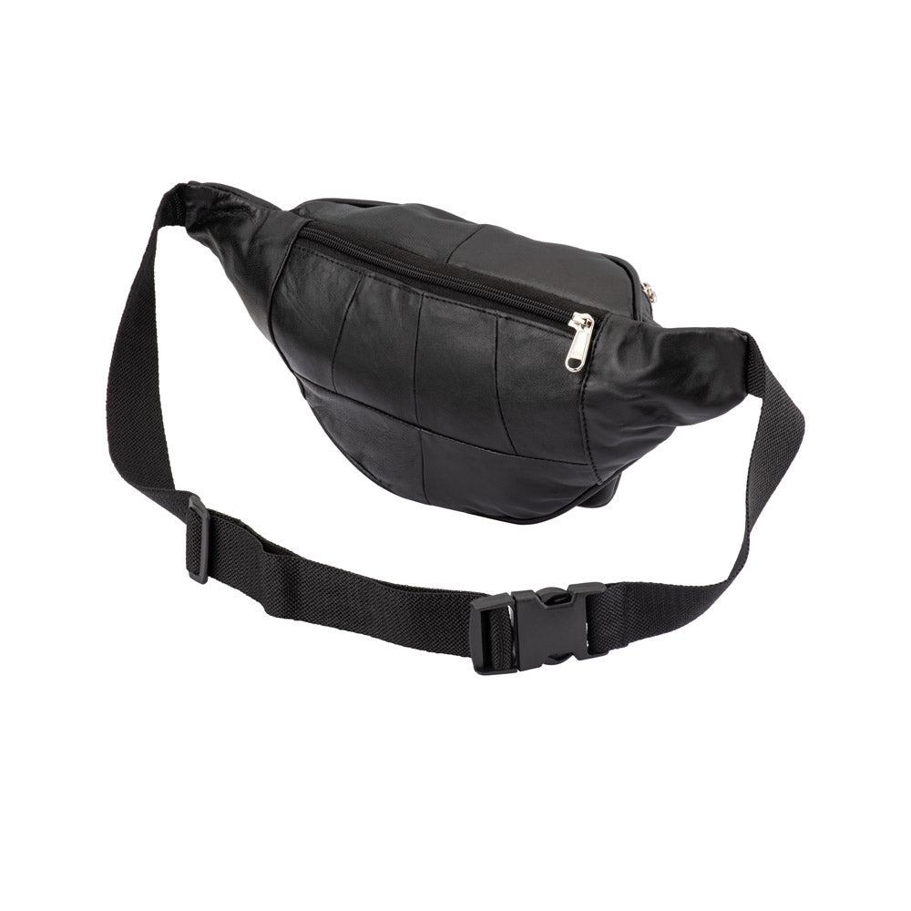 BB 050 Black Belt Bum Bag - Stylish Waist Pack for Travel, Running & Outdoor Activities