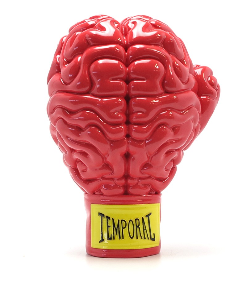 Ron English Boxing Brain Art Print - Unique Pop Culture Wall Decor for Home, Office & Gym - Perfect Gift for Boxing Fans & Art Collectors