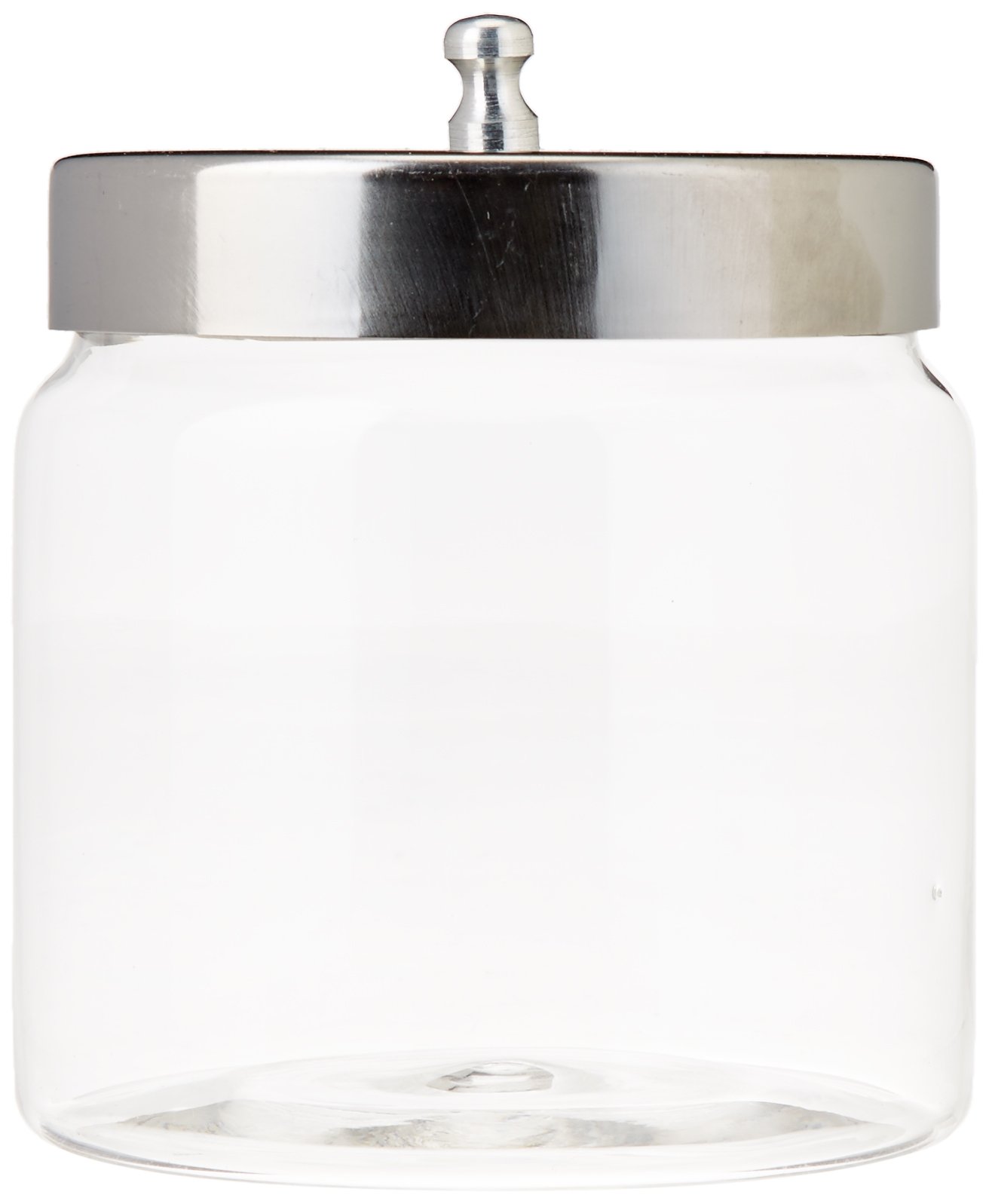 Grafco 4x4 Inch Clear Glass Medical Jars with Lids - 6-Pack Unlabeled Storage Containers for Pharmacy, Lab & Craft Supplies | Perfect for Organizing Pills, Spices, Beads & Small Items