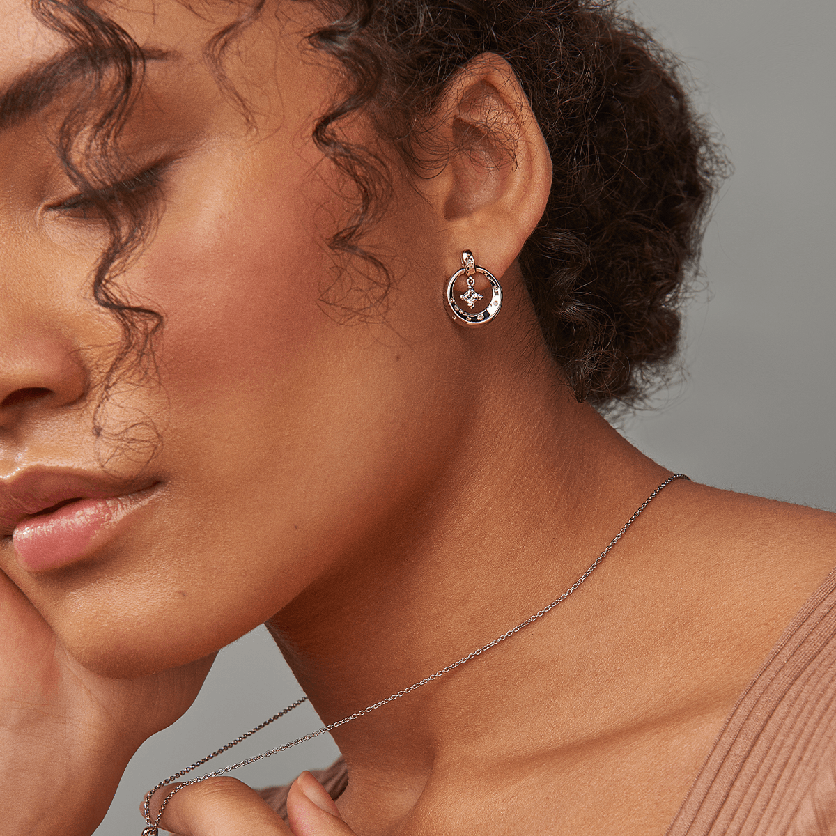 Clogau Stars of the Llyn Peninsula Sterling Silver Drop Earrings for Women - Elegant Welsh Jewelry Gift for Her, Perfect for Weddings & Special Occasions