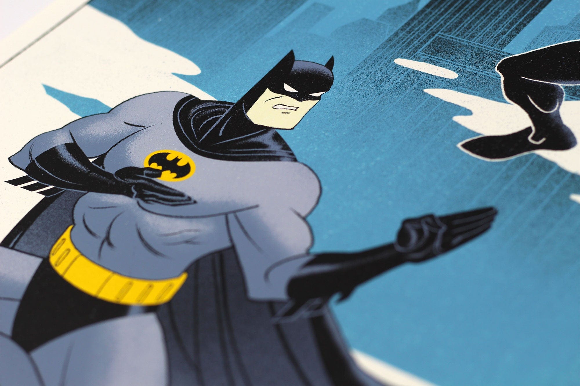 Batman: The Animated Series Night of the Ninja Screenprinted Poster - Limited Edition DC Comics Wall Art for Home, Office & Game Room Decor