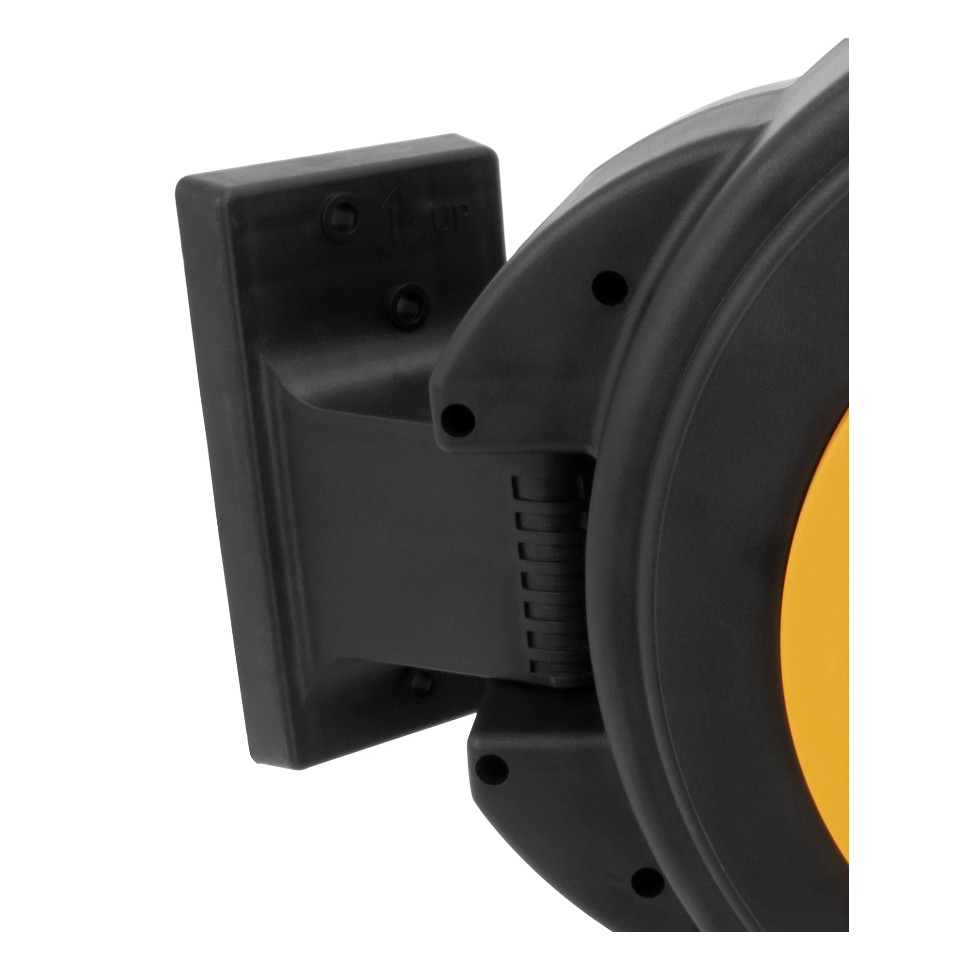 DEWALT 3/8 in. x 50 ft. Retractable Air Hose Reel with Automatic Rewind - 300 PSI MAX Durable Enclosed Air Compressor Hose for Workshop, Garage & Automotive Use - Ideal for Pneumatic Tools, Tire Inflation & Airbrushing