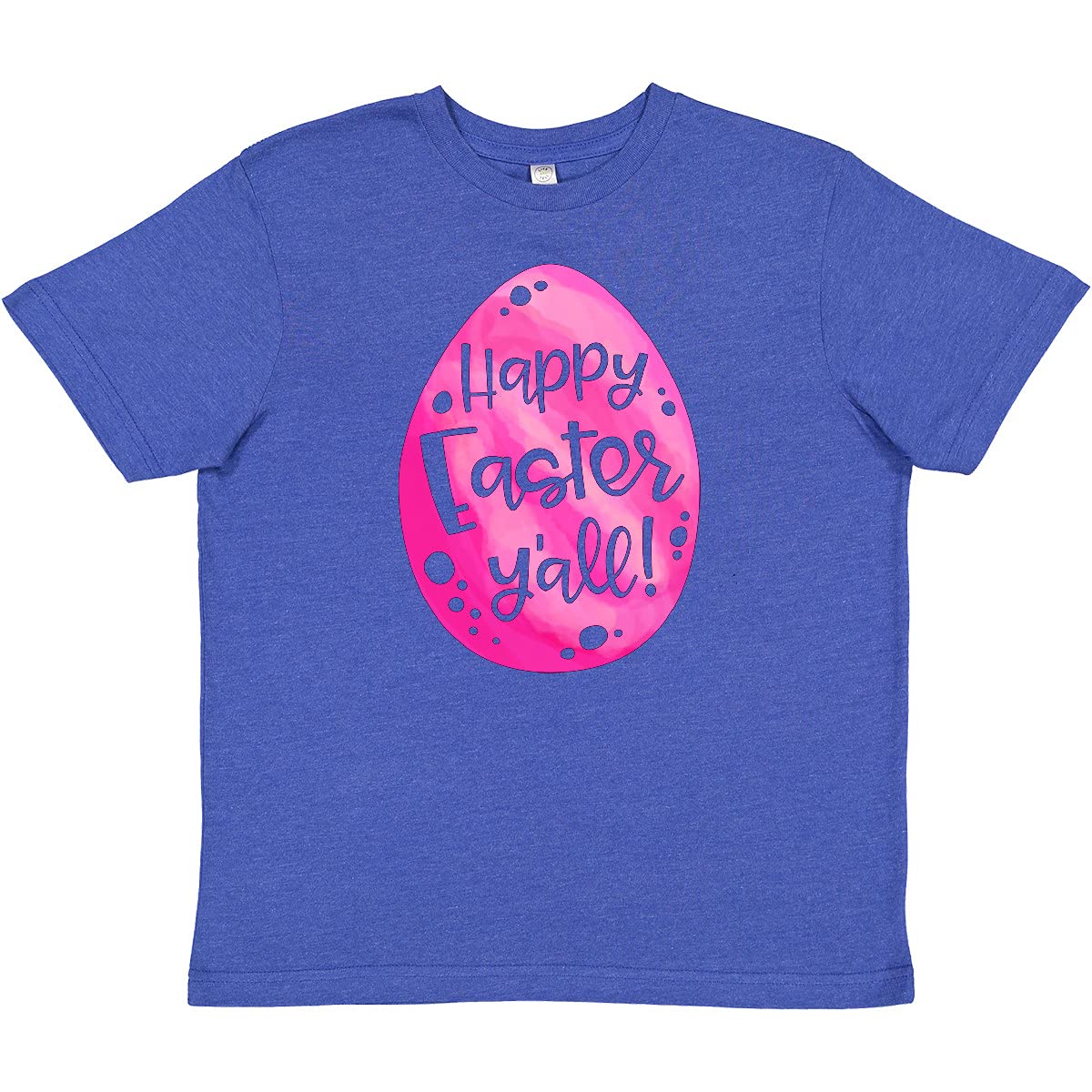 Inktastic Happy Easter Y'all Pink Easter Egg Youth T-Shirt - Cute Easter Outfit for Kids & Toddlers - Perfect for Easter Egg Hunts, Family Photos & Spring Celebrations