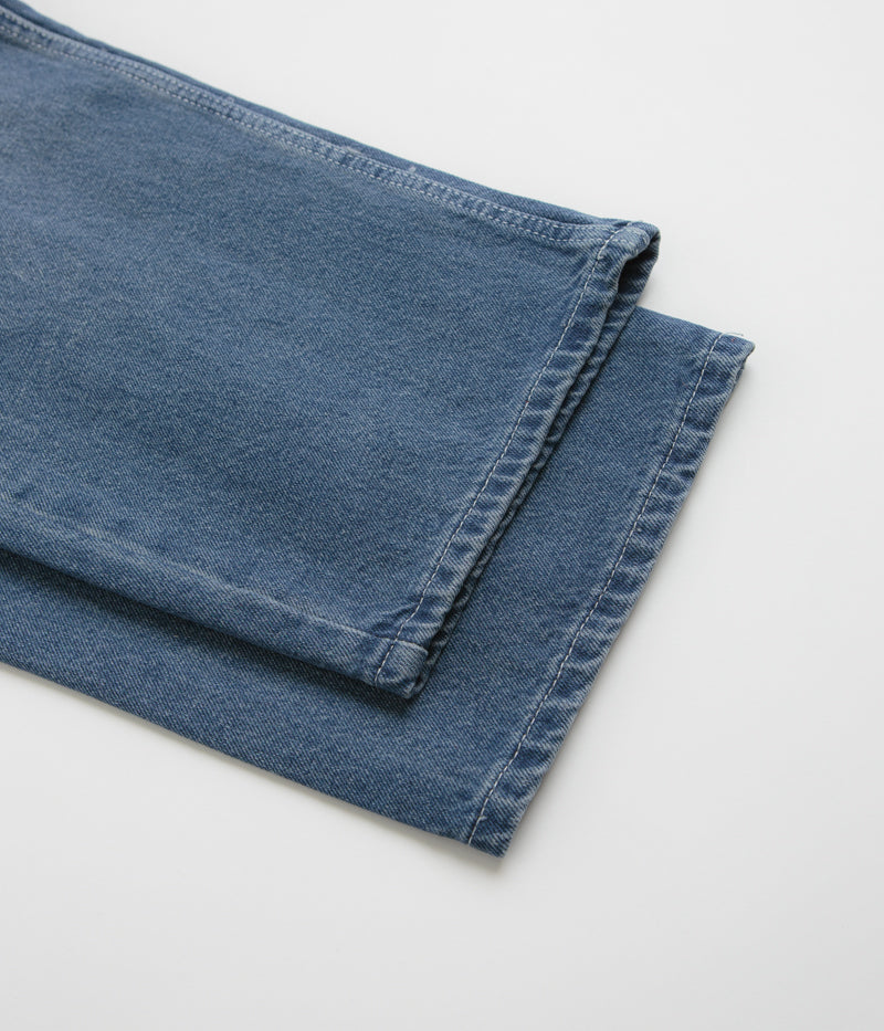 Butter Goods Alpine Distressed Faded Blue Jeans for Men - Vintage Washed Denim Pants for Casual Wear & Street Style Outfits