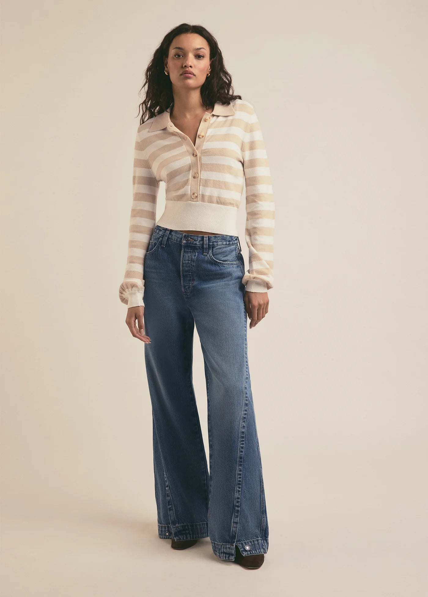 The Oliver Ultimate Baggy Wide Leg Jeans for Women - High Waist Comfort Stretch Denim Pants - Casual Chic Outfit for Everyday Wear, Work & Weekend