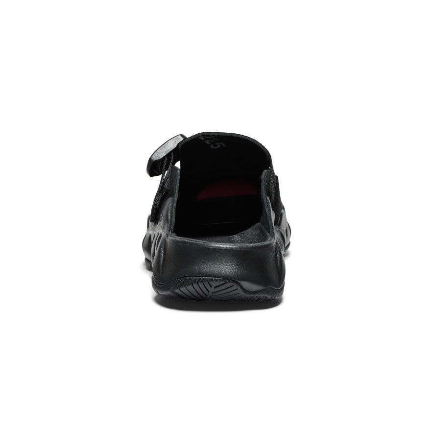 Men's Hyperport Leather Clog - Comfortable Slip-On Shoes for Casual Wear | Black/Black | Perfect for Home, Office & Outdoor Activities