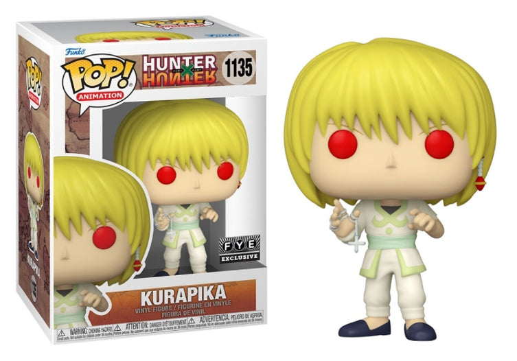 Hunter x Hunter Kurapika Scarlet Eyes with Chain Action Figure - FYE Exclusive #1135 - Perfect for Anime Collectors & Gift for Fans