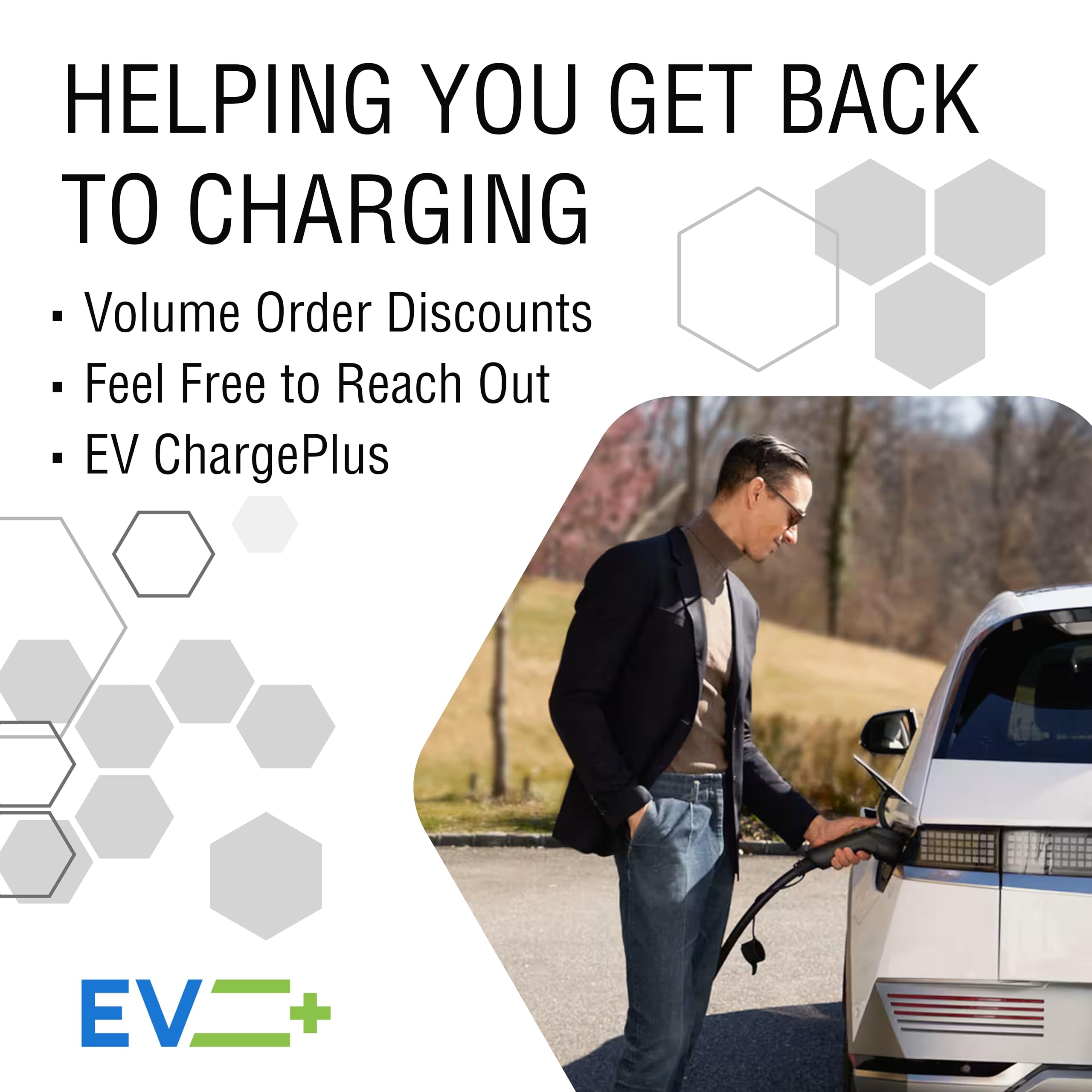 32 Amp 240V Level 2 EV Charger Replacement Cord - SAE J1772 Compatible with All Electric Vehicles, 20ft Charging Cable for Home & Public Charging Stations