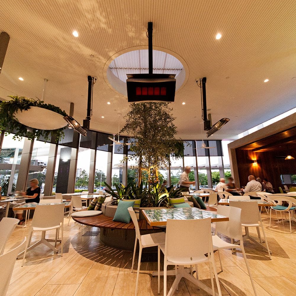 Bromic Platinum Smart Heat Wall or Ceiling Mounted Gas Heater - Outdoor Patio Heater for Restaurants, Backyards, and Decks