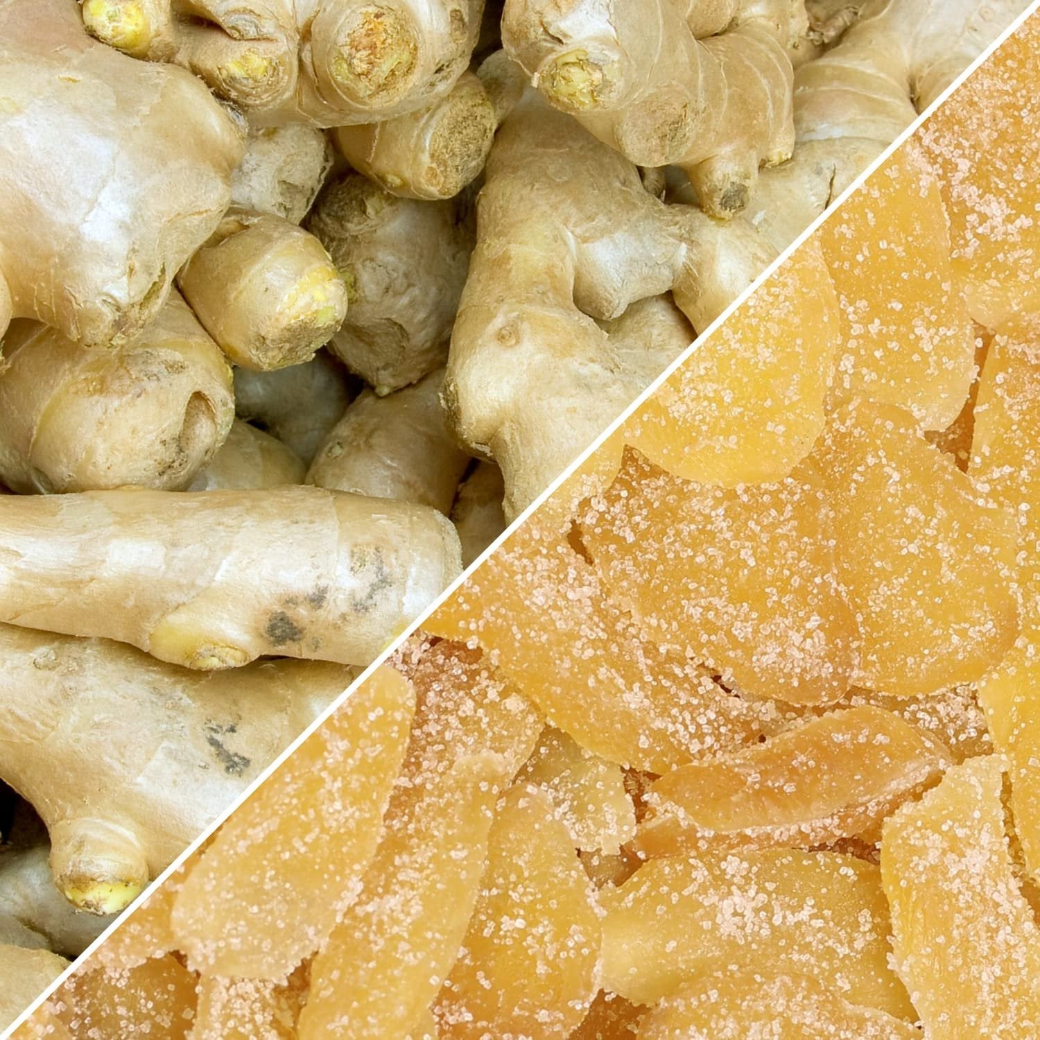 Premium Crystallized Ginger Slices - 2.2 Lb Bulk Size in Jumbo Reusable Container - Perfect for Baking, Snacking & Gift Giving