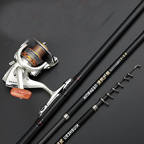 Premium Carbon Fiber Telescopic Fishing Rod - 6.3m Ultralight Portable Travel Spinning Rod for Rock, Boat & Sea Fishing | Carp Feeder & Saltwater Use | Perfect for Travel, Camping & Outdoor Adventures