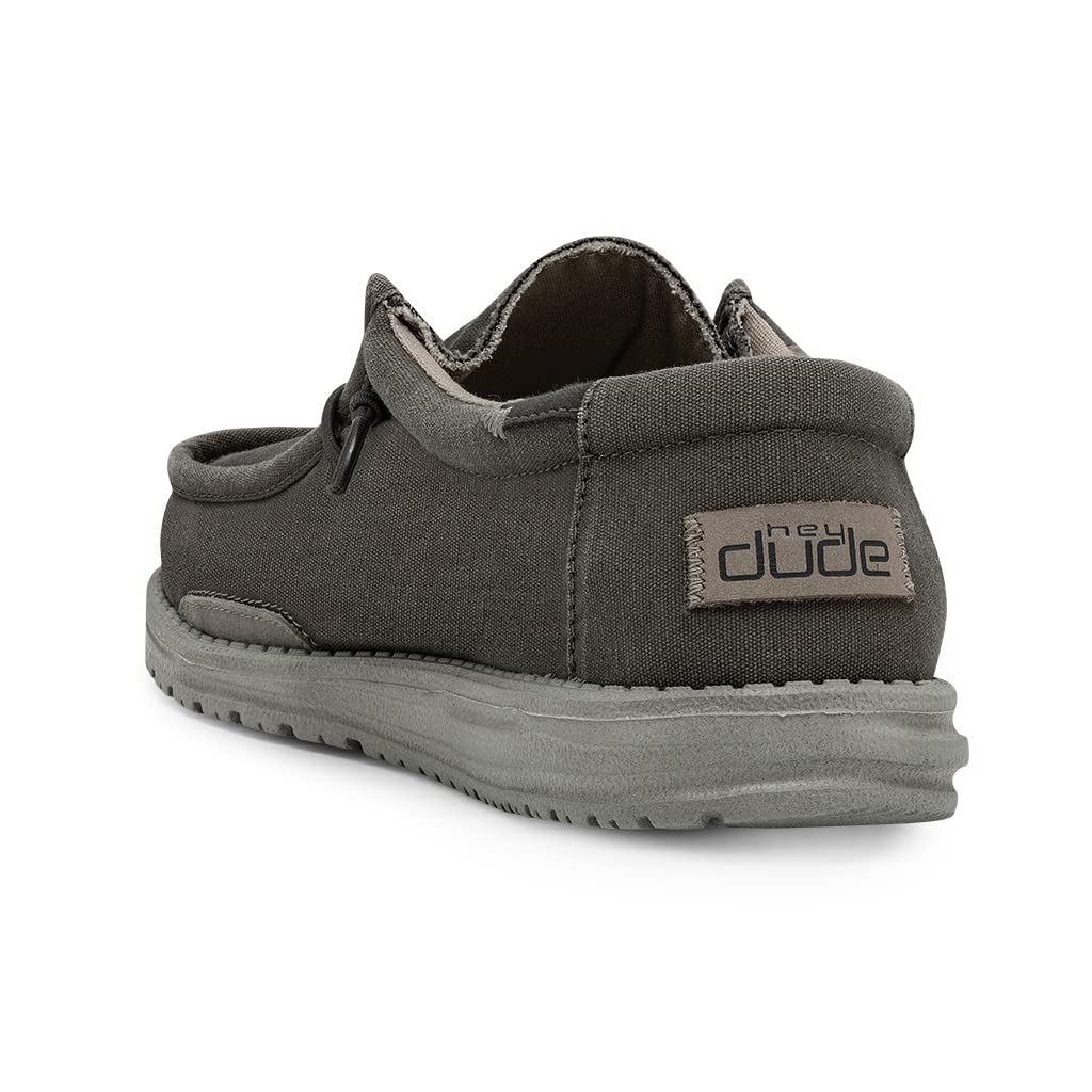 Hey Dude Men's Wally Wash Lace-Up Loafers - Lightweight Comfortable Casual Shoes for Men | Perfect for Walking, Travel & Everyday Wear