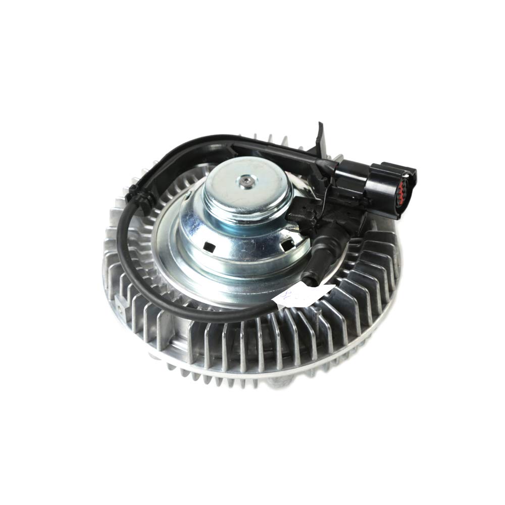 MPLUS Electric Radiator Cooling Fan Clutch Replacement for Ford E-350 Club Wagon 2004-2005, E-350 Super Duty 2004-2010, Excursion 2003-2005, F250 F350 Super Duty 6.0L OHV 2003-2007 - Perfect for Engine Cooling & Overheating Prevention in Heavy-Duty Trucks & SUVs