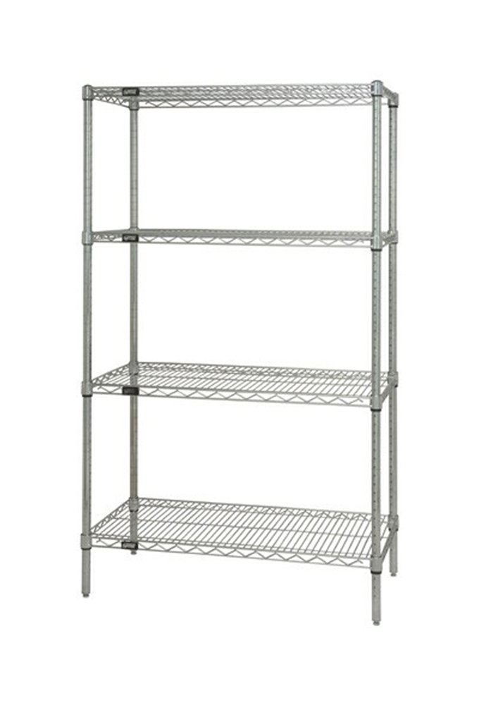 Quantum Storage Systems 4-Shelf Wire Shelving Unit - 12