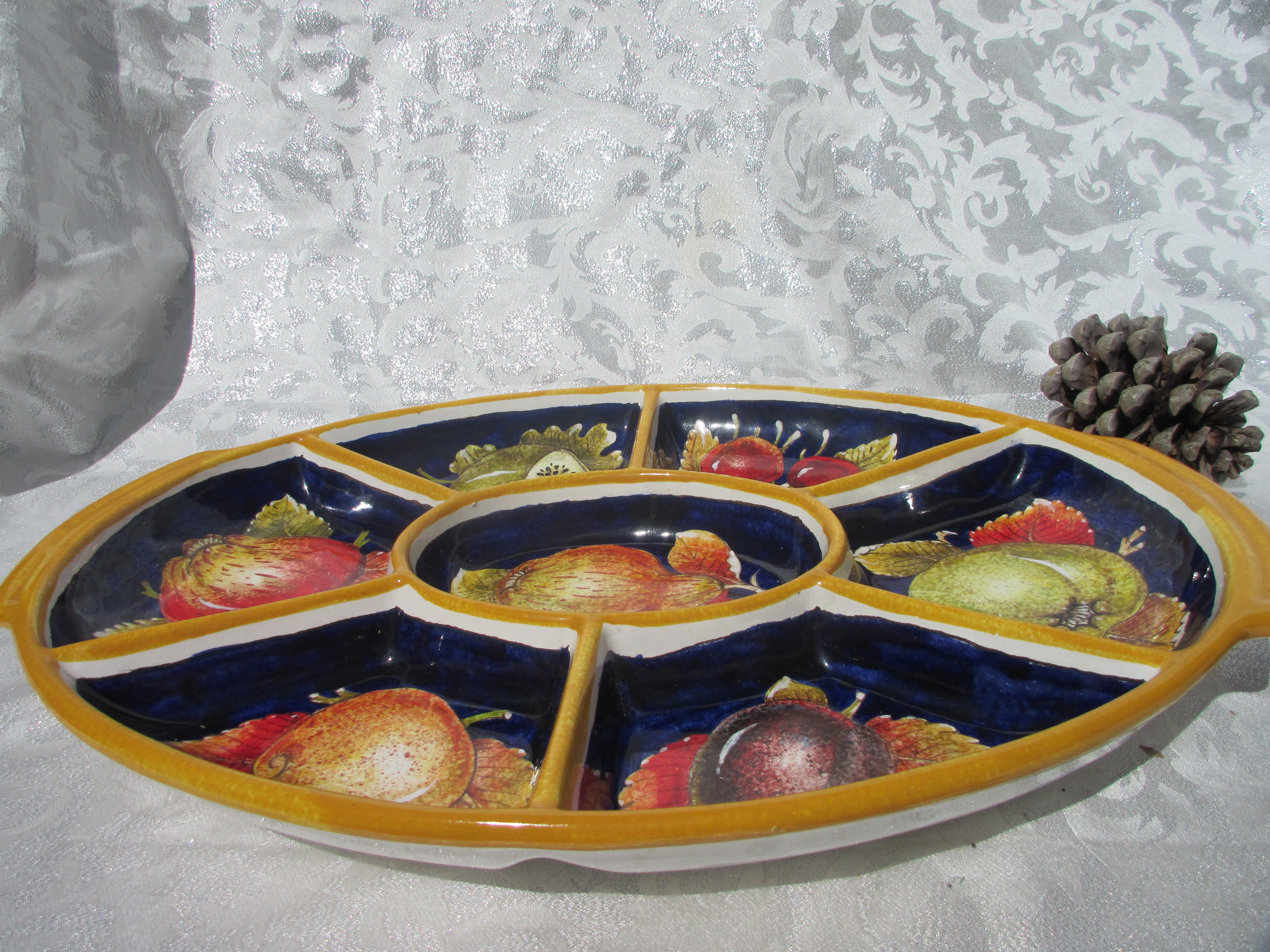 Ceramic Kitchen Tray - Elegant & Durable Serving Platter for Appetizers, Desserts, or Breakfast in Bed | Perfect for Entertaining, Dining, and Home Decor