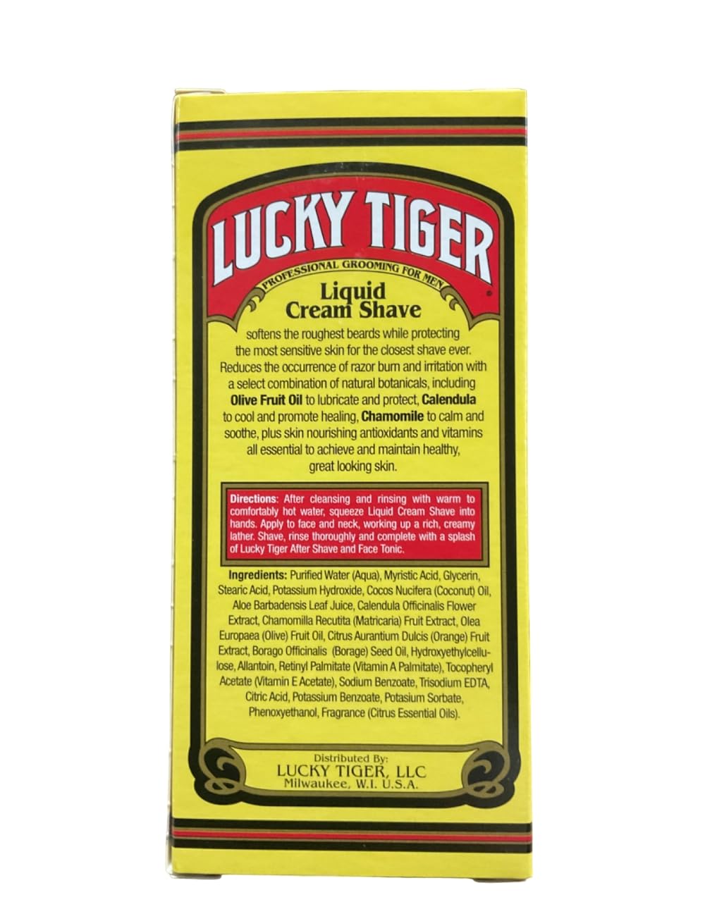 Lucky Tiger Liquid Cream Shave for Men - 6 Pack | Soothing & Moisturizing Shaving Cream for Sensitive Skin | Perfect for Daily Shaving Routine & Travel