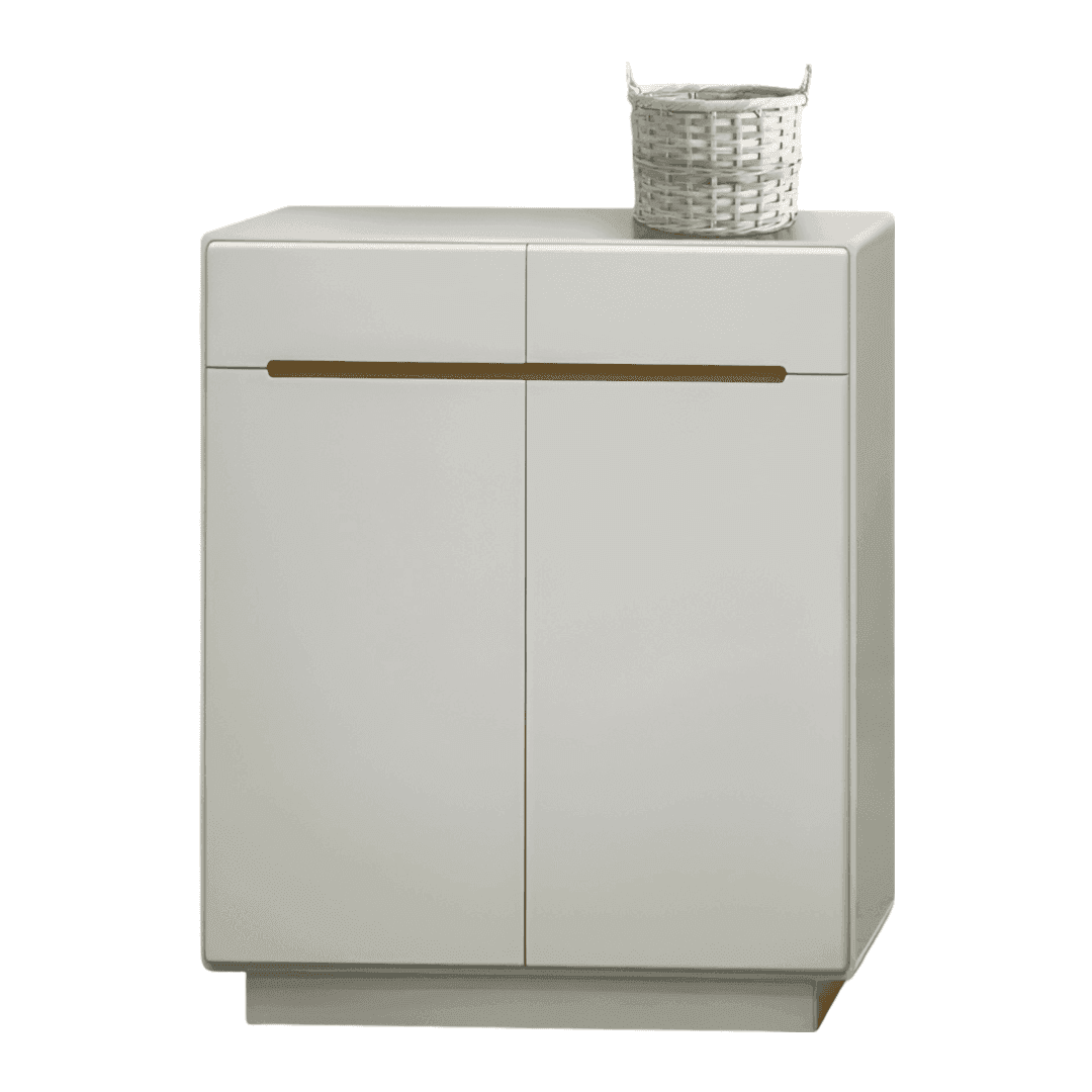 Nanda 2-Door Shoe Storage Cabinet with Adjustable Shelves - Space Saving Entryway Organizer for Shoes, Boots & Accessories - Perfect for Hallway, Closet & Mudroom Organization
