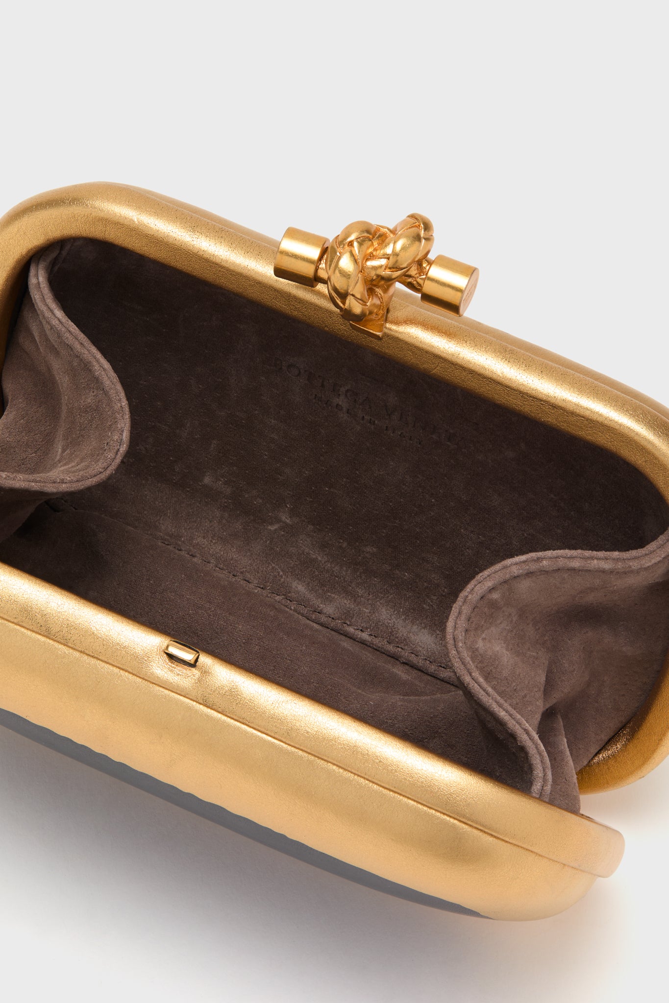 BOTTEGA VENETA Two Tone Knot Clutch Bag - Luxury Designer Handbag for Women | Perfect for Evening Parties, Weddings & Special Occasions